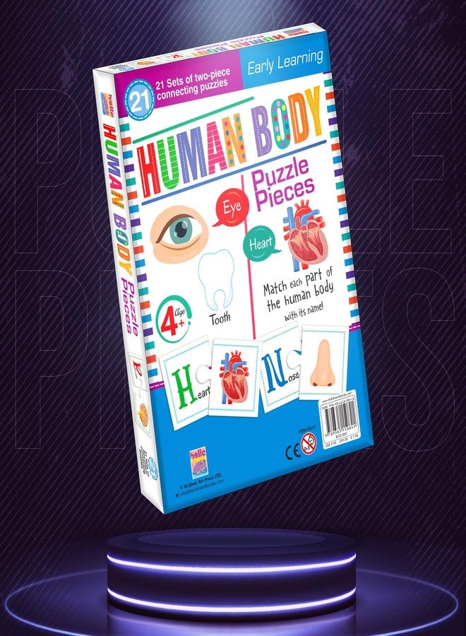 BRIJBASI Human Body Jigsaw Puzzle Connecting 2-Piece (Set of 21 pcs) for Kids, Childrens and Toddlers - Early Learning Educational Brain Booster with Fun and Engaging - Ages 4+ - Image 5